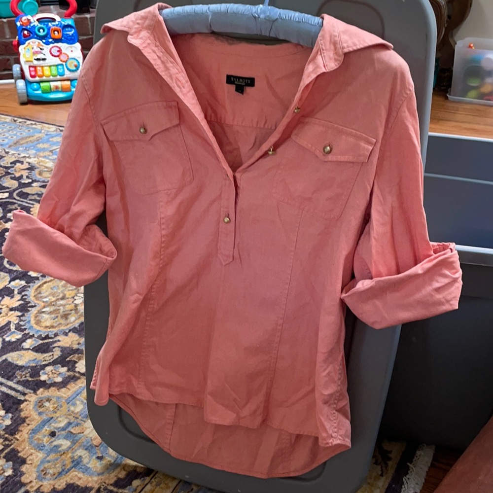 Talbots 3/4 length sleeve Shirt, Size M, NWOT